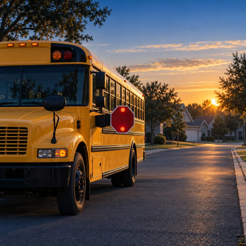 Illustration of a school bus